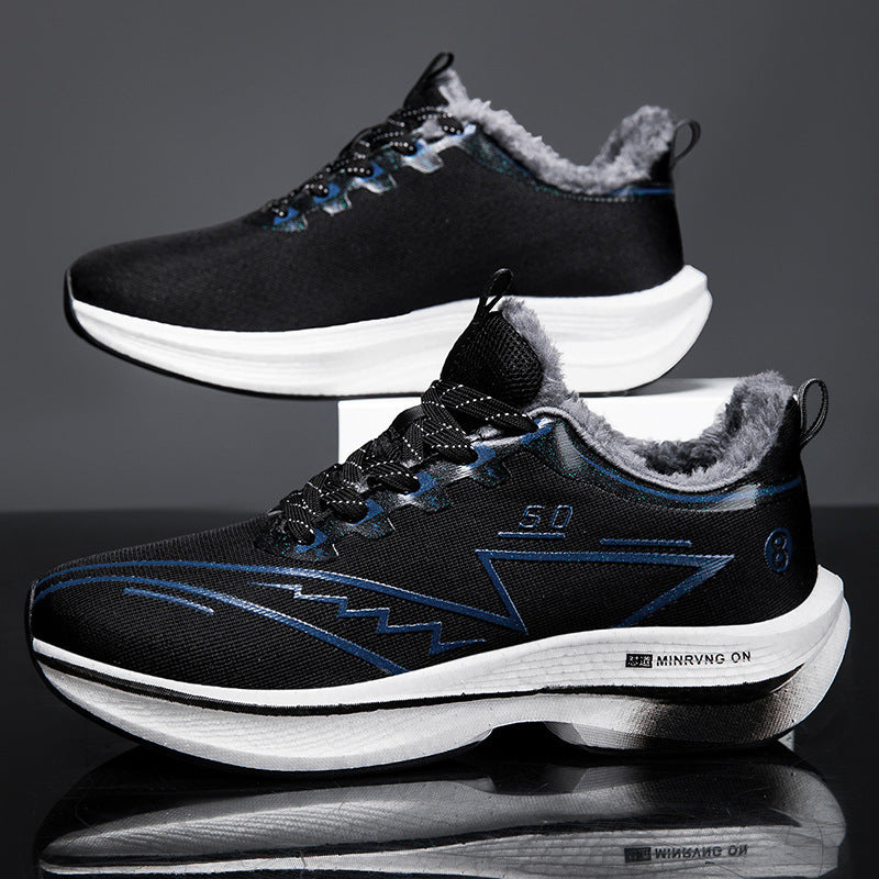 Damen nan gefütterte Thermo-Sneaker mit Teddyfutter, stoßdämpfender Keilsohle und rutschfester Laufsohle EB