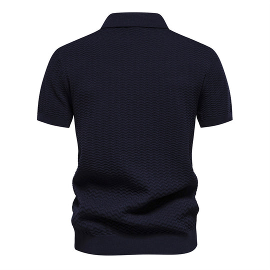 Herren Polo-Shirt mit modernen Strukturmustern EB