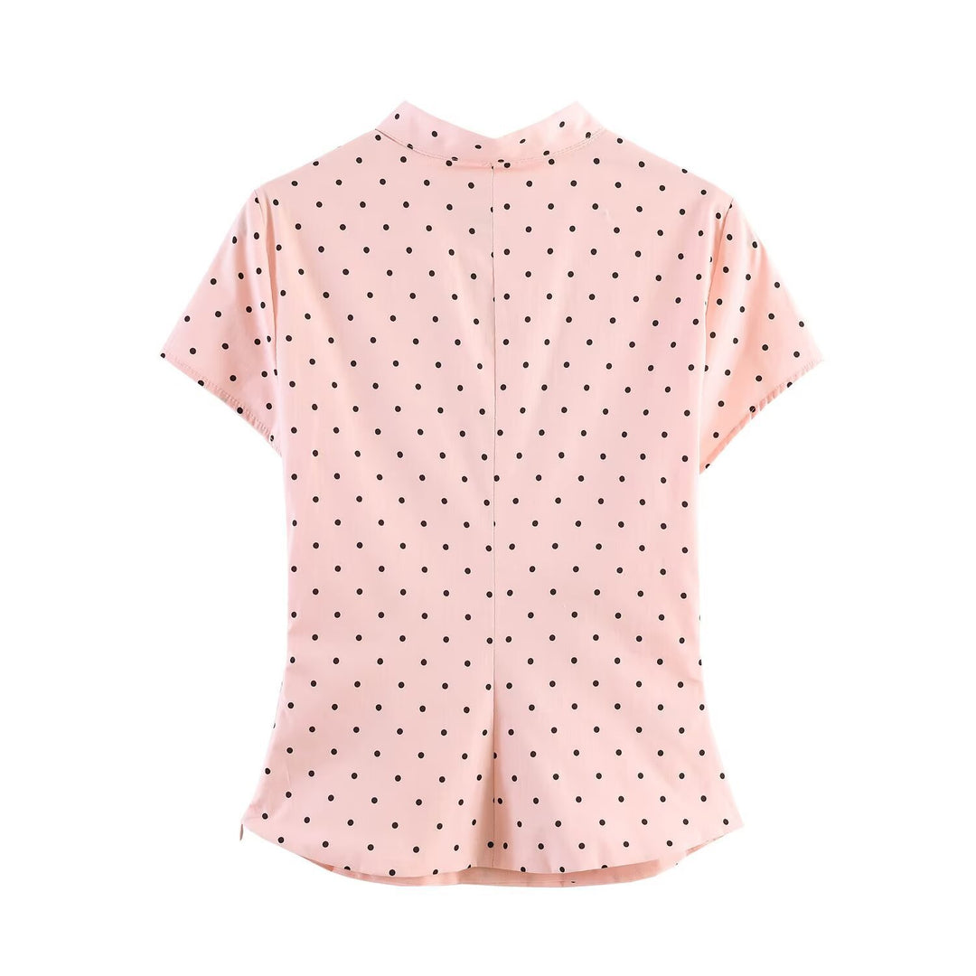 Damen Elegantes Oberteil mit innovativem Ausschnitt und feinem Stoff EB