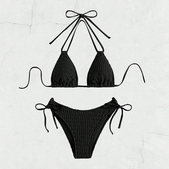 Damen Dreiecksbikini mit verspieltem Bindesystem EB