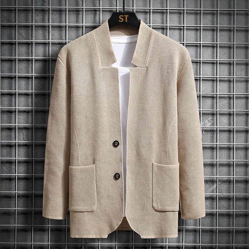 Damen elegante Jacke mit strukturiertem Design und praktischen Taschen EB