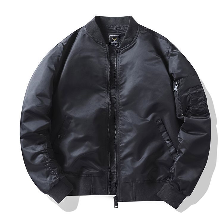 Men's  low-profile utility bomber jacket with two-way concealed zip and sleeve tool pocket EB