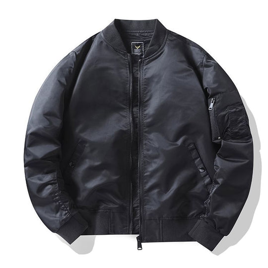 Men's  low-profile utility bomber jacket with two-way concealed zip and sleeve tool pocket EB
