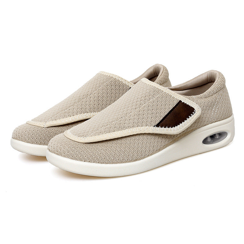 Damen Bequeme Slip-On Fitnessschuhe mit atmungsaktivem Mesh-Obermaterial EB