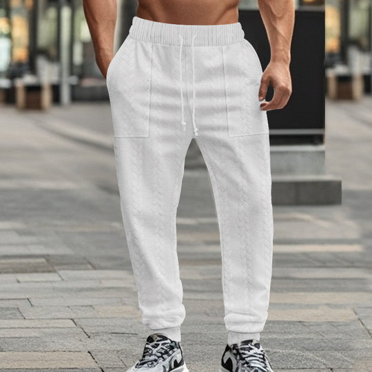 Herren Sportliche Jogginghose mit strukturiertem Design und elastischem Bund EB