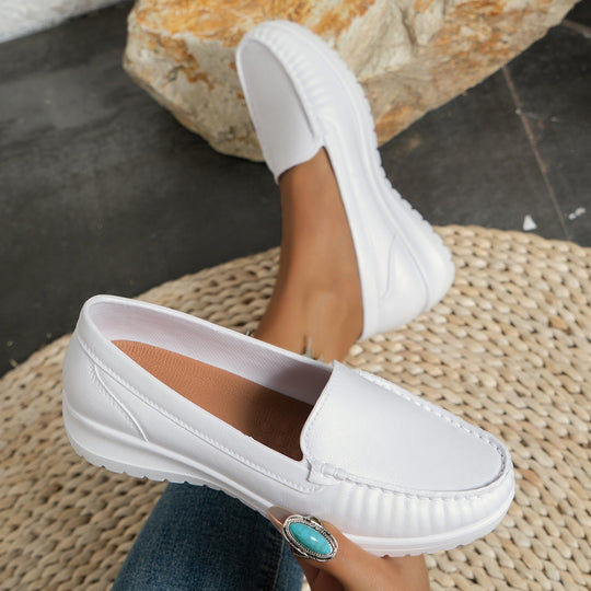 Damen Komfortable Slip-On Mokassins EB
