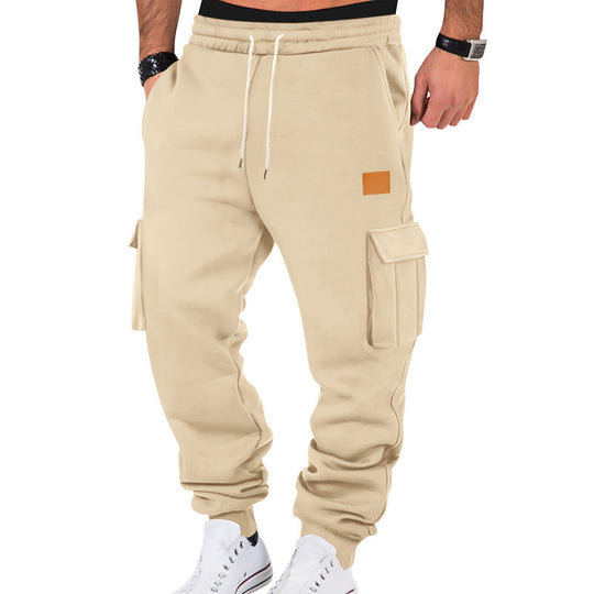 Herren Cargo-Jogginghose mit Seitentaschen und elastischem Bund EB