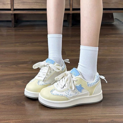 Damen Komfortable Sneakers mit modischem Design und atmungsaktiven Materialien EB