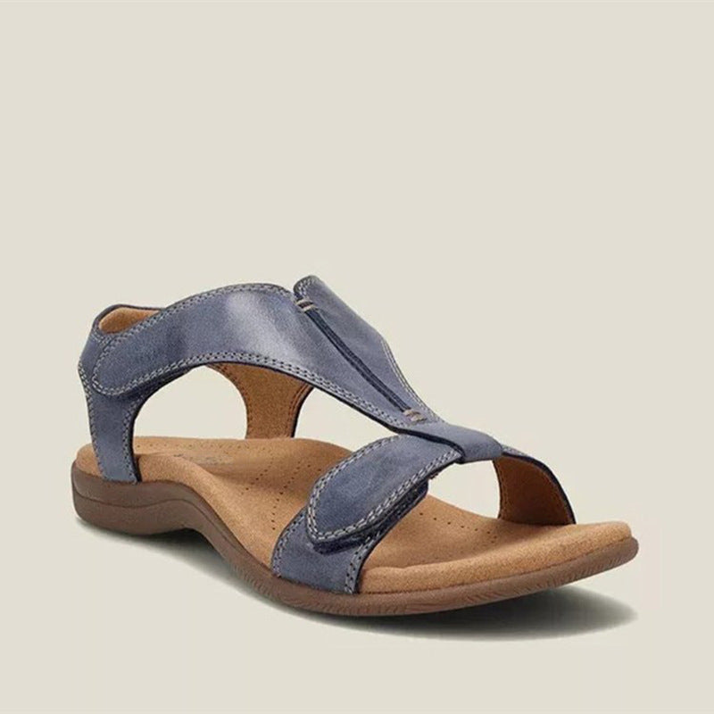 Damen Komfortable Sandalen mit verstellbaren Riemen und ergonomischem Fußbett EB