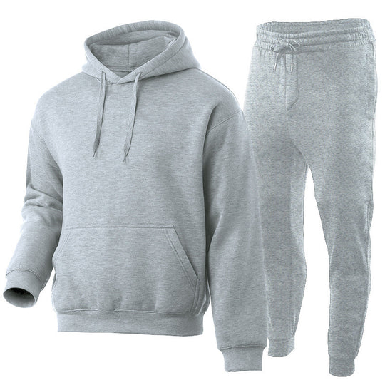 Unisex Premium-Sweatset mit doppelt vernähtem Hoodie, Kängurutasche und ergonomischer Tapered-Jogginghose EB