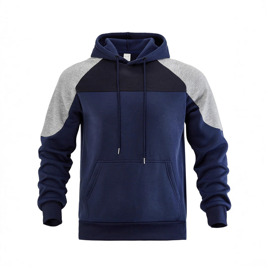 Herren Kapuzenpullover mit Sportlichem Design und Kontrastdetails EB