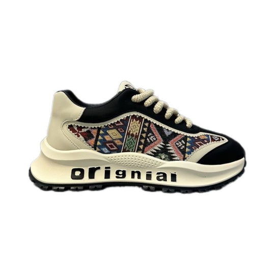 Damen Sportliche Sneakers mit einzigartigem geometrischen Muster EB