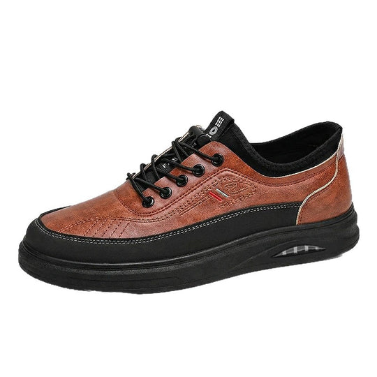 Damen Bequeme und stylische Ledersneaker mit rutschfester Sohle und atmungsaktivem Innenfutter EB