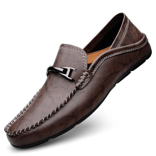 Herren Elegante Mokassins mit kunstvoller Naht und flexibel gestalteter Sohle EB