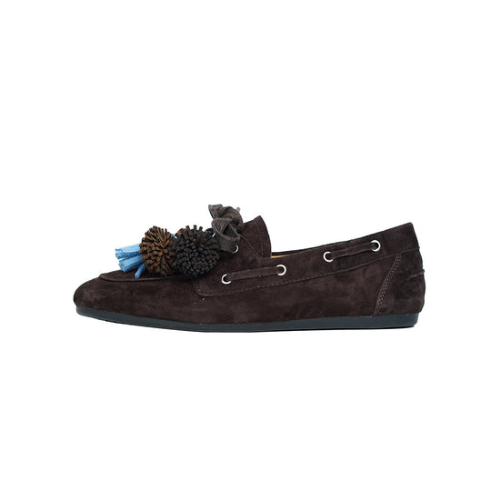 Damen Mokassins mit dekorativem Quasten-Design und weichem Wildleder EB
