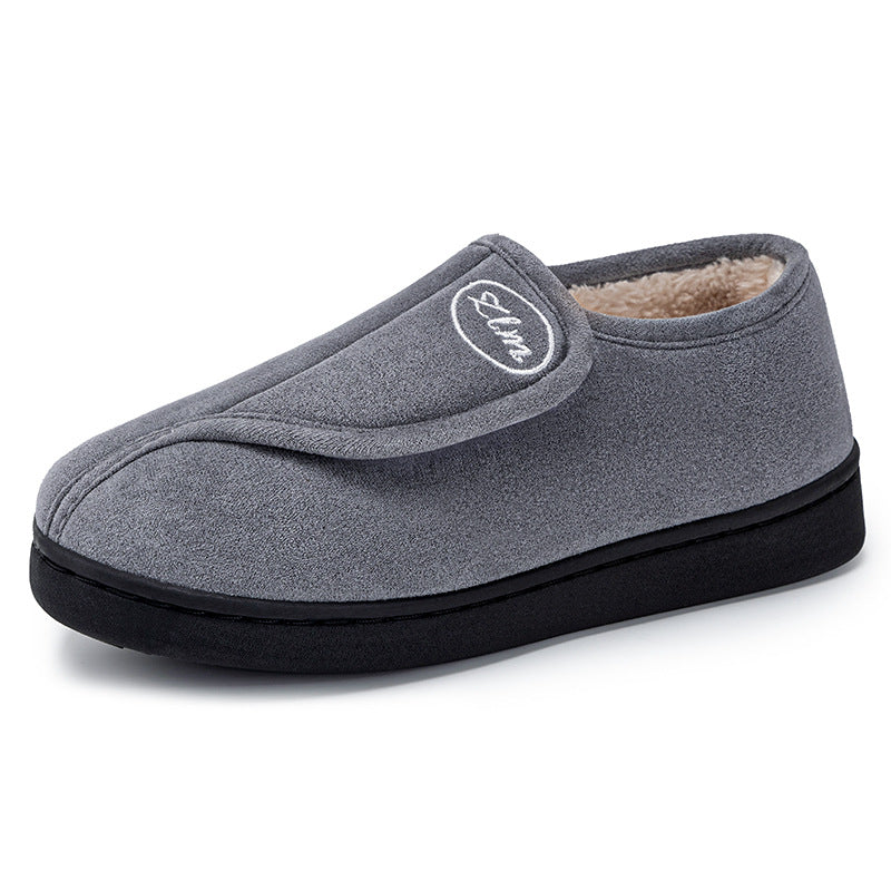 Damen Hausschuhe mit elastischem Klettverschluss und weichem Futter EB