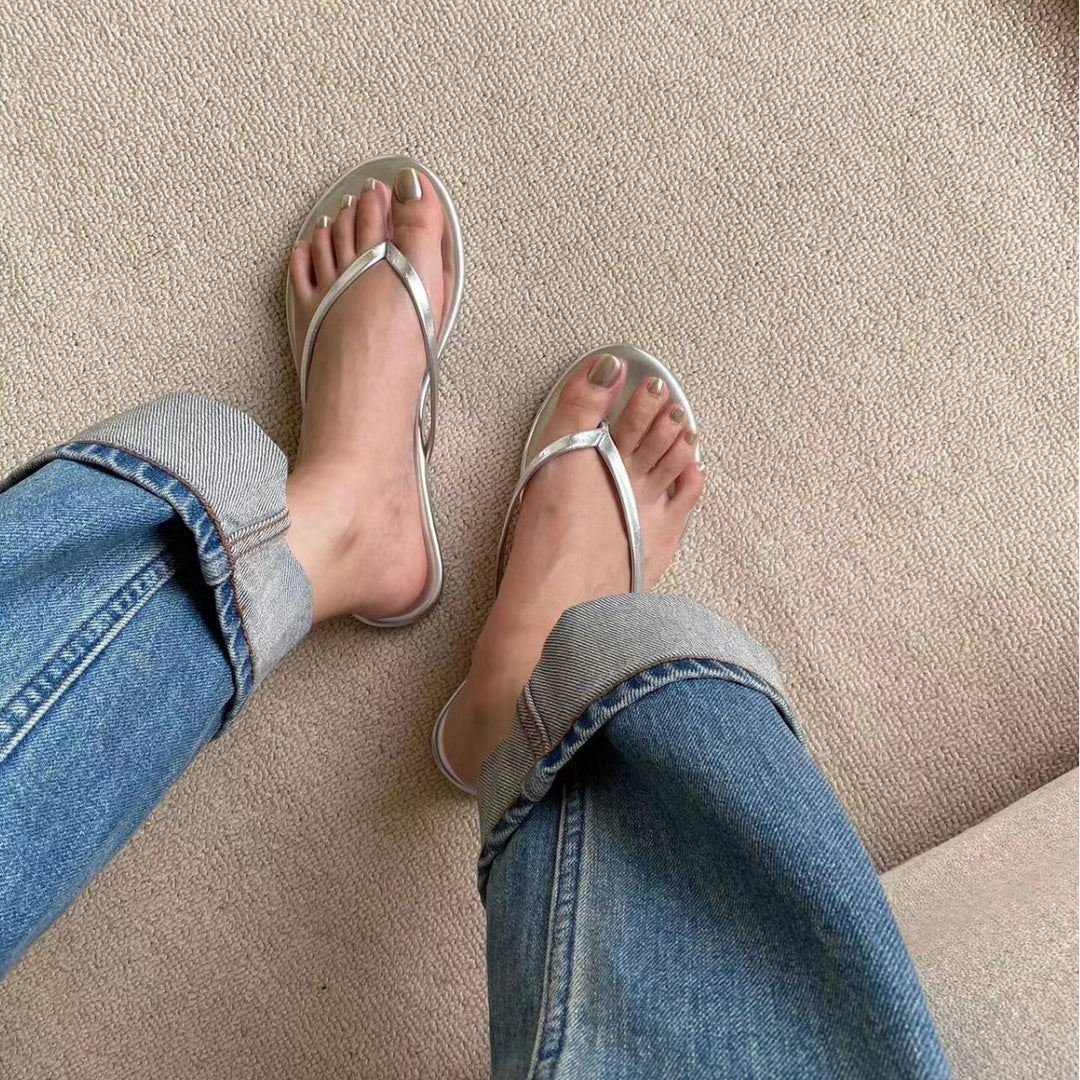 Damen Flip-Flops mit anatomischem Fußbett und rutschfester Sohle EB