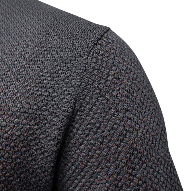 Herren Kurzärmliges Polo-Shirt mit strukturiertem Design EB