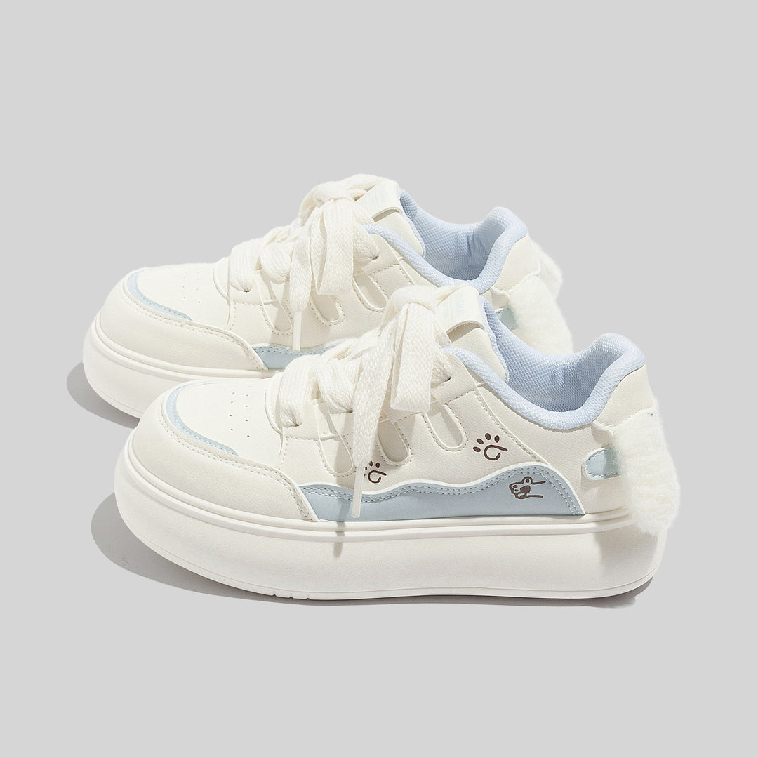 Damen Sneakers mit verspieltem Tiermotiv und weichem Innenfutter EB