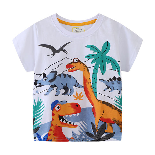 Kinder T-Shirt mit lebendigem Dinosaurier-Motiv EB
