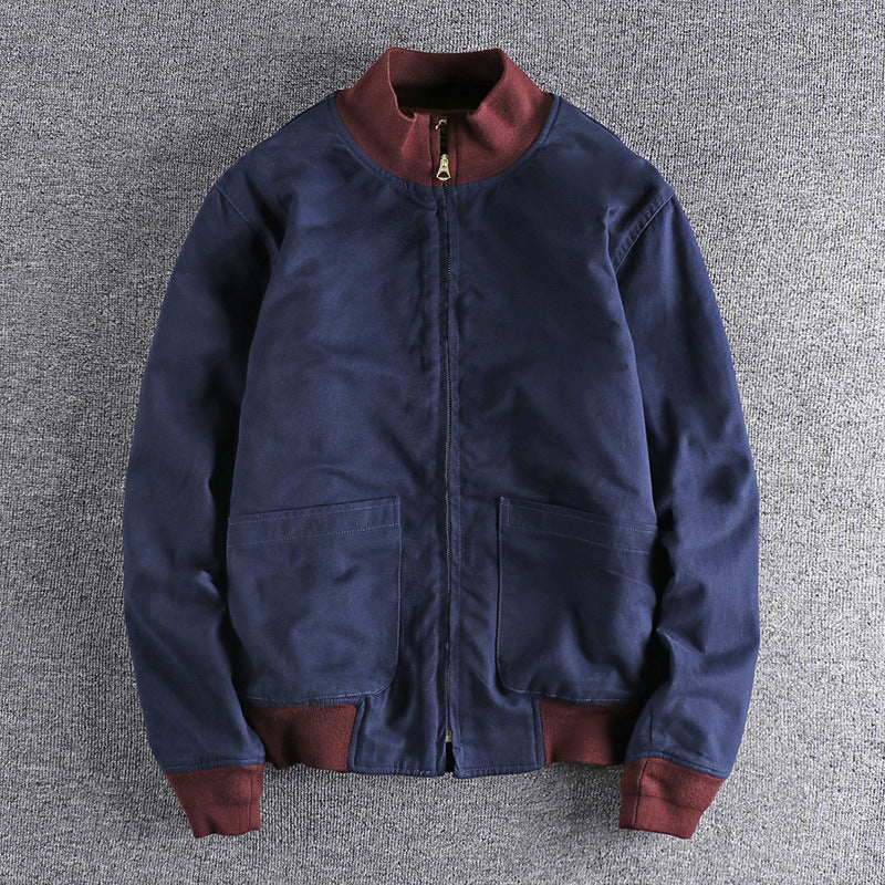Damen Übergangsjacke mit hohem Kragen und praktischen Taschen EB