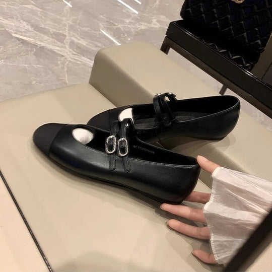 Damen Ballerinas mit dekorativem Riemen und komfortabler Innensohle EB