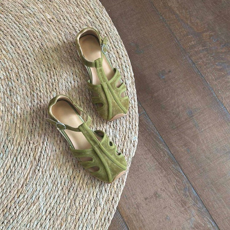 Damen Komfortable Riemchen-Sandalen mit atmungsaktivem Obermaterial EB