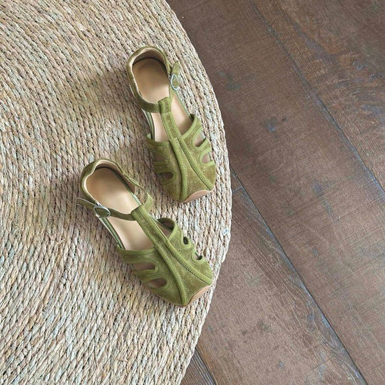 Damen Komfortable Riemchen-Sandalen mit atmungsaktivem Obermaterial EB