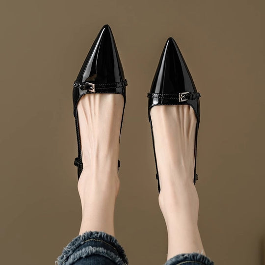Damen Slingback Pumps mit elegantem Spitzen-Design EB