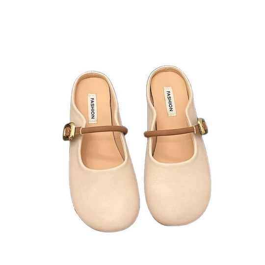 Damen Ballerinas mit verstellbarem Riemen und weichem Innenfutter EB