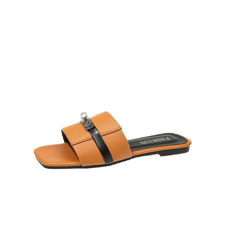 Damen Modische Slip-On Sandalen mit eleganten Riemen und schickem Design EB