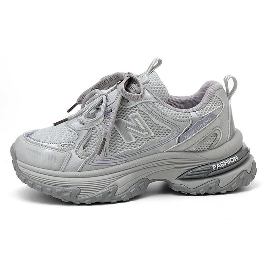 Damen Sportliche Sneakers mit atmungsaktiver Mesh-Oberfläche und dämpfender Laufsohle EB 1771555686