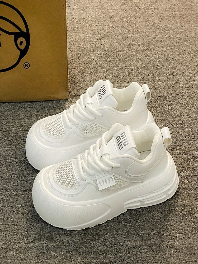 Damen Chunky-Sneaker mit glänzenden Akzenten und dämpfender Sohle EB