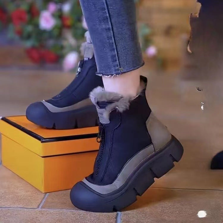 Damen gefütterte Winterstiefel mit innovativer Antirutschsohle EB