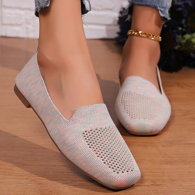 Damen Slip-On Mokassins aus atmungsaktivem Netzmaterial EB