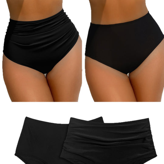 Damen Hochtaillierte Bikini-Hose mit vielseitigem Raffungselement und figurformendem Schnitt EB