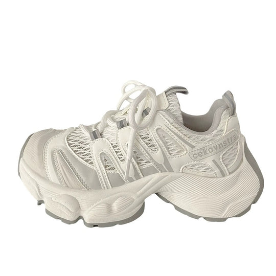 Damen Sportliche Laufsneaker mit atmungsaktiven Mesh-Einsätzen und stoßdämpfender Sohle EB
