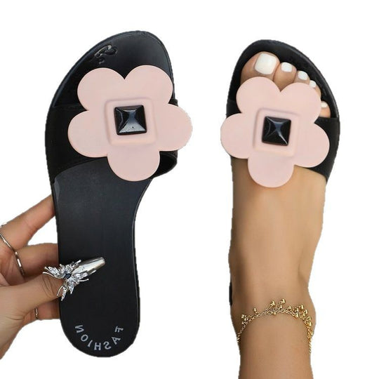 Damen Riemchen-Sandalen mit floralem Dekor und komfortabler Sohle EB