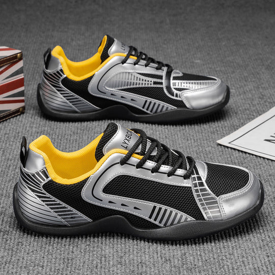 Damen Sportliche Sneaker mit atmungsaktiven Mesh-Elementen und rutschfester Sohle EB
