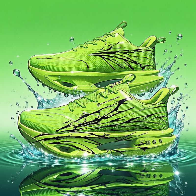 Unisex hydrodynamische Straßen- und Cross-Trainingsneaker mit teilgekapselter Hohlkern-Zwischensohle und reißfestem Ripstop-Obermaterial EB