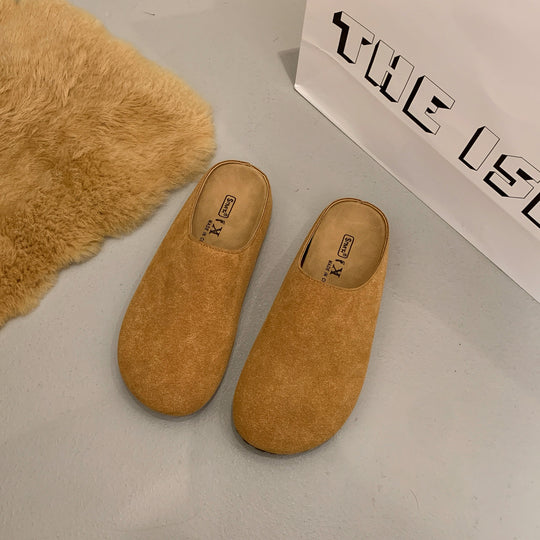 Damen Clogs aus hochwertigem Wildleder mit ergonomischem Fußbett EB