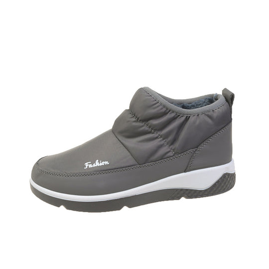 Damen nan gesteppte gefütterte Slip-On Winter-Sneaker mit elastischem Schaft und gepolstertem Komfortfußbett EB