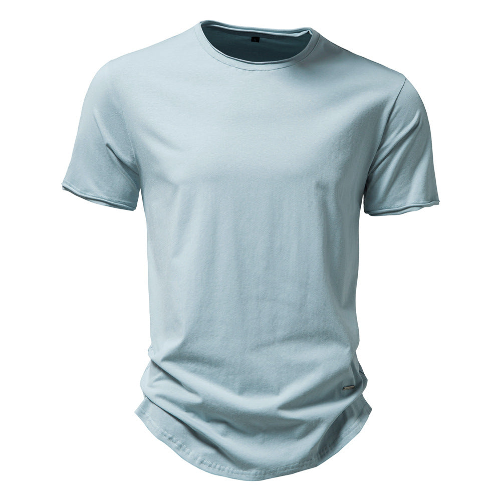 Herren Premium Baumwoll T-Shirt mit trendigem Schnitt EB