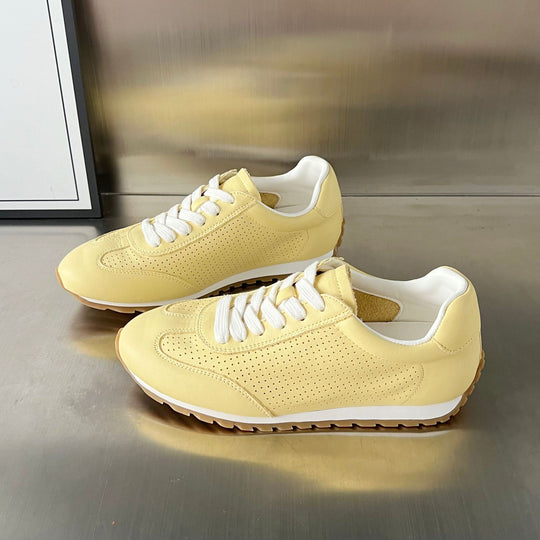 Damen Atmungsaktive Modische Sneakers mit perforierter Oberfläche und rutschfester Sohle EB