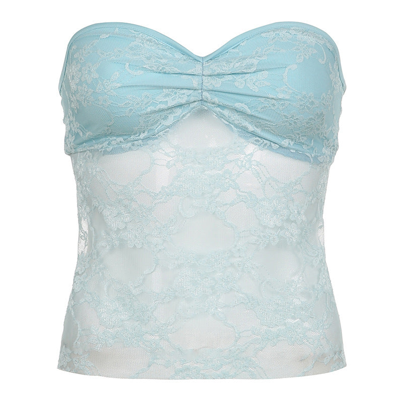 Damen Bustieroberteil mit eleganter Spitze und filigranem Design EB