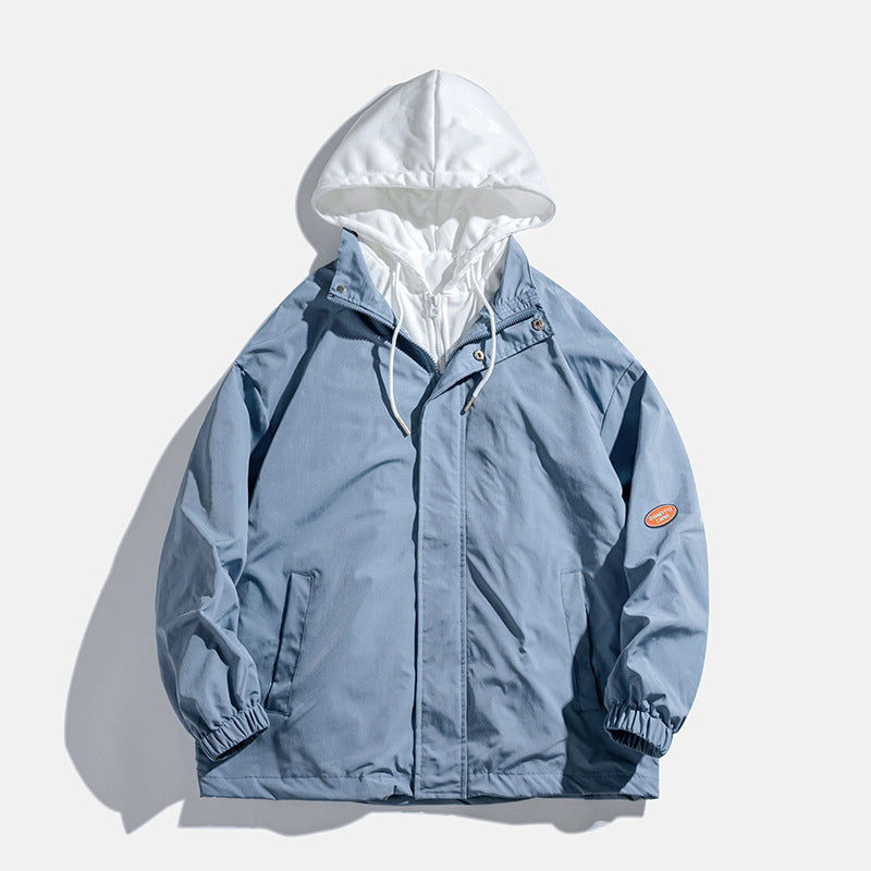 Unisex Übergangsjacke mit Kapuze und atmungsaktivem Innenfutter EB