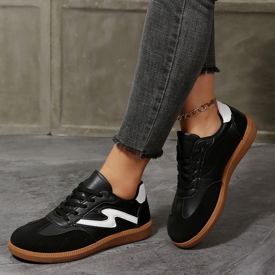 Damen Sneakers mit gepolsterter Innensohle und rutschfester Laufsohle EB