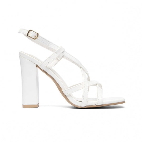 Damen Riemchen-Sandalen mit elegantem Blockabsatz und funkelnden Details EB