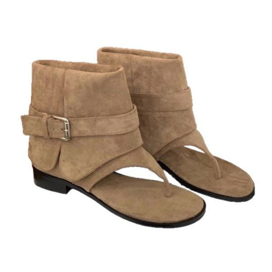 Damen modische Riemchen-Sandalen mit flexibler Sohle EB