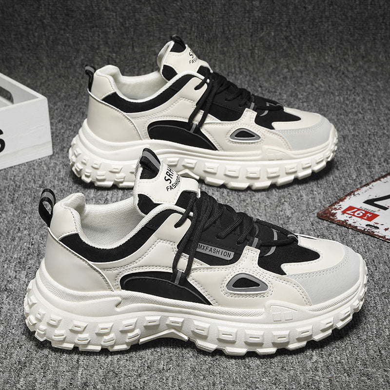 Damen Modische Chunky Sneakers mit dämpfender Sohle und atmungsaktivem Obermaterial EB